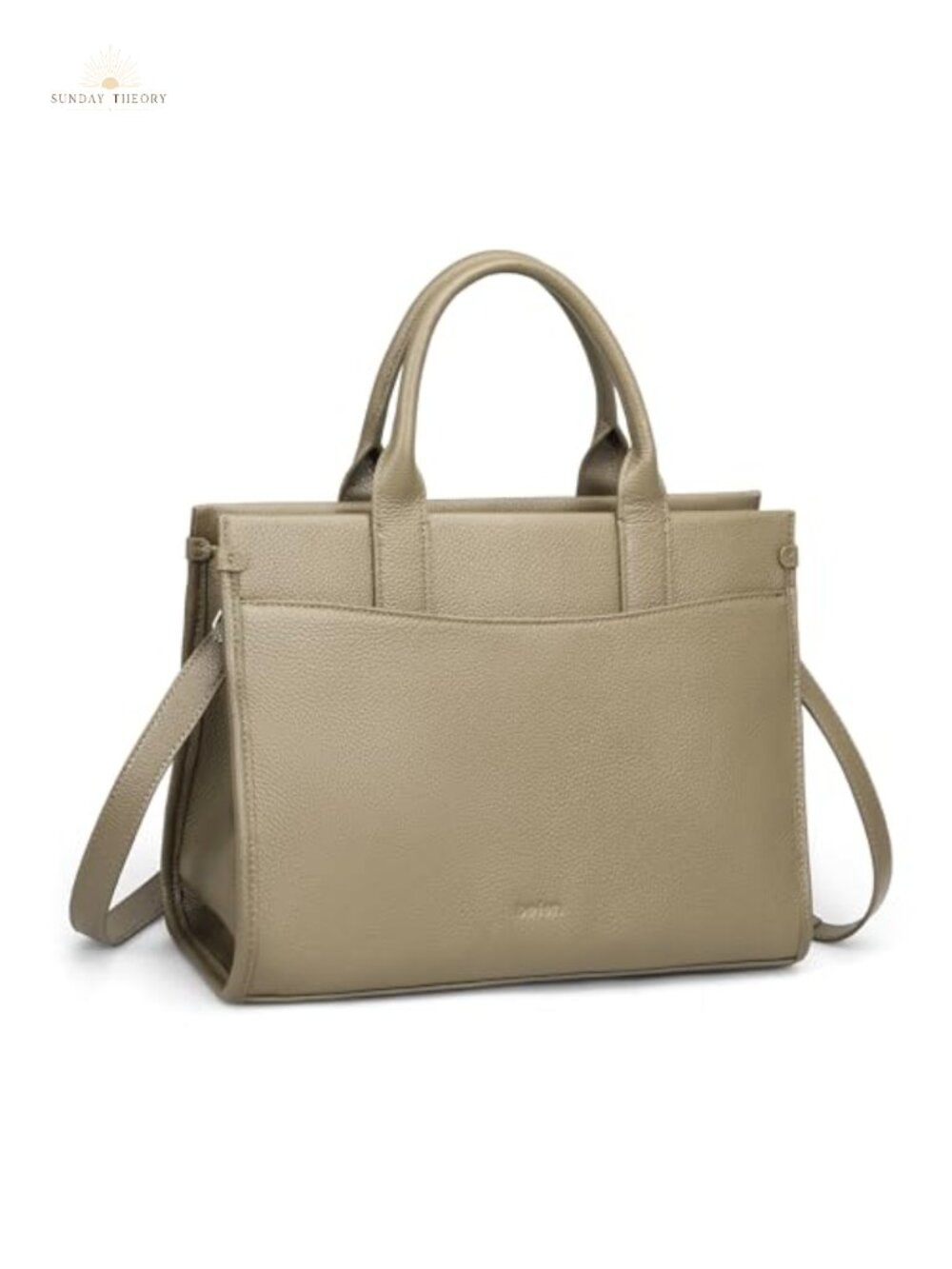 Genuine Leather Satchel Crossbody Shoulder Tote Bag with Zipper